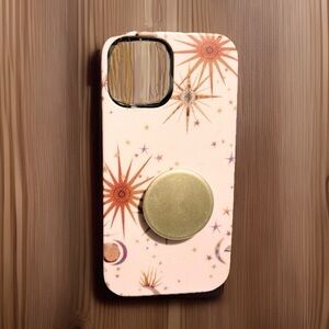 Casely Zodiac iPhone 12 Case + Metallic Green Pop Socket